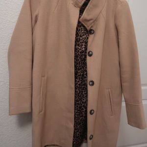 Sexy Neutral with Leopard Lining Peacoat